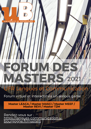 Forum des Master 2021 - Affiche